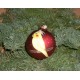 Weihnachtskugel "Nymphie" - 8 cm  - rot, matt